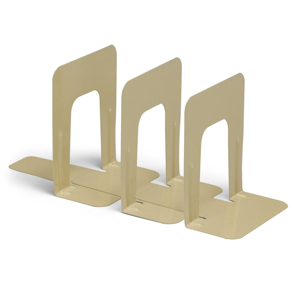 Charles Leonard Bookends, 9" Height, Tan, 2 Per Set, PK3 87945